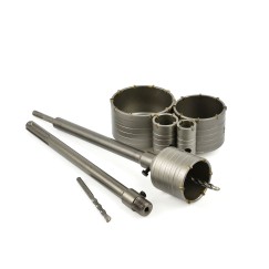 Zestaw otwornic z widią do betonu 9el. (4)