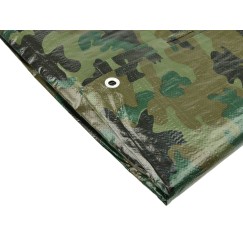 Bâche  de protection camouflage 1,83 x 3 m 100 g/m² (30)