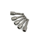 Kpl. nasadek magnetycznych  do wkrętów 8mmx48mm 1/4" 5szt. (100)