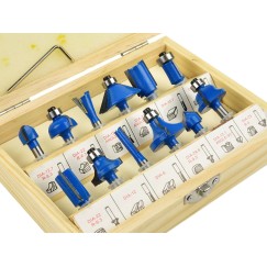 Frezy kształtowe do drewna 12 el./6mm/ (40)