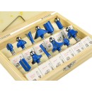 Frezy kształtowe do drewna 12 el./6mm/ (40)