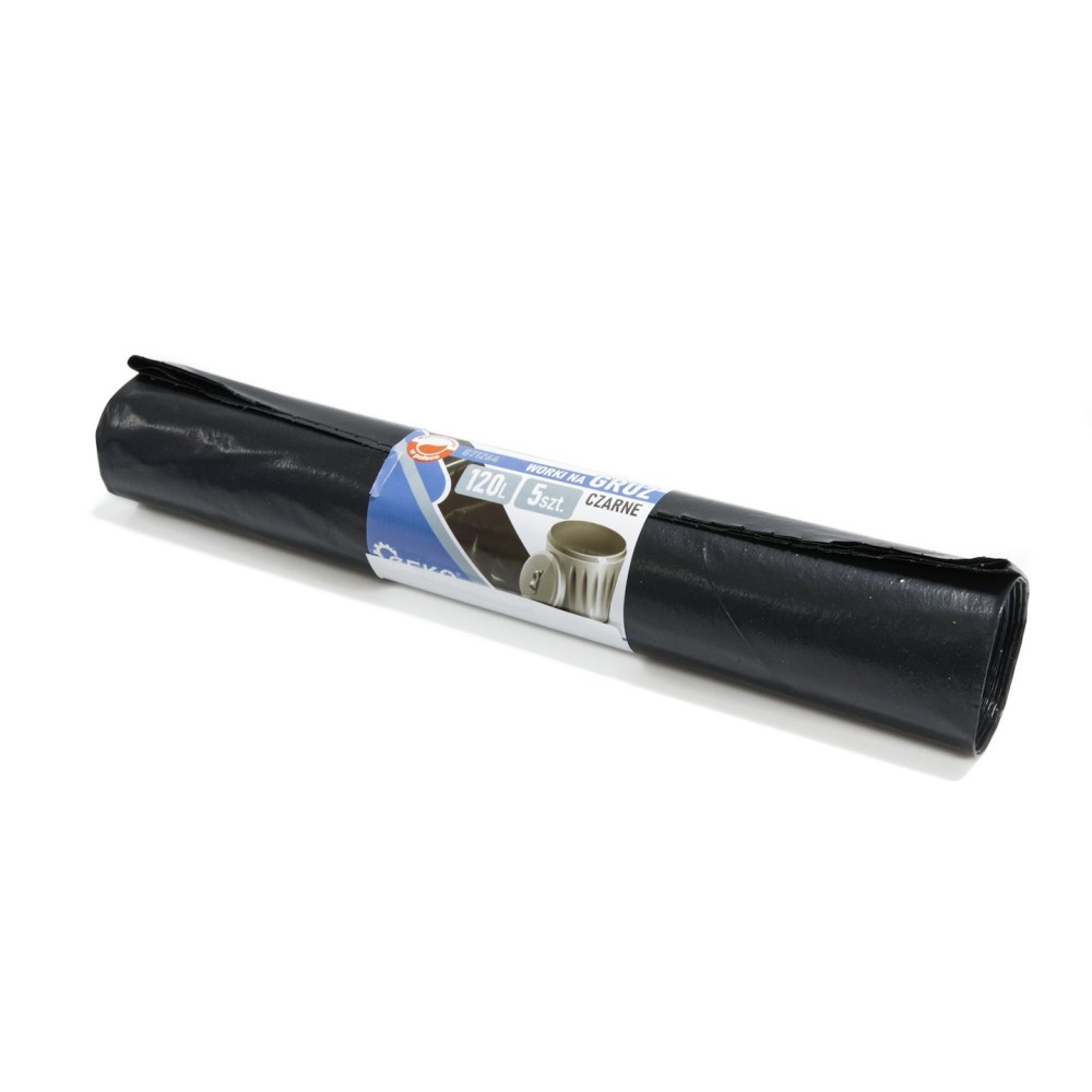 Worki na śmieci GRUZ 120L (rolka 5szt) - czarne (20)