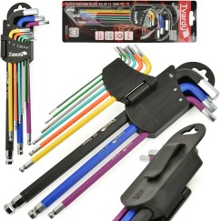 Klucze imbusowe kolor 1,5-10mm 9el. S2, długie-234mm(24)