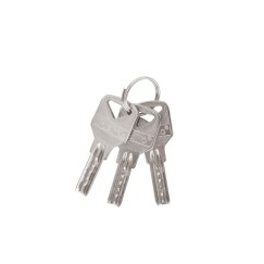 Zestaw kłódek niklowanych w systemie jednego klucza 50mm 3el.(10)