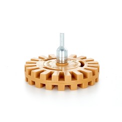 Gumowy krążek do usuwania kleju + adapter (karbowany) (100)