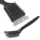 Szczotka druciana ze skrobakiem 2w1 - do czyszczenia grilla (90)