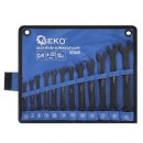 Klucze płasko-oczkowe CRV-czarne 6-22mm 12el. (20)