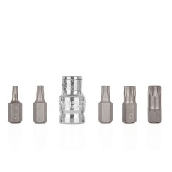 6el. zestaw końcówek wkrętakowych SPLINE M5-M12 (10/100)