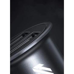 Mini ładowarka samochodowa z funkcją szybkiego ładowania 24W 4,8A (100)