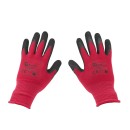 Rękawice ochronne powlekane r. 7 - różowe (12/240)