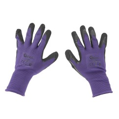 Rękawice ochronne powlekane r. 10 - fioletowe (12/240)