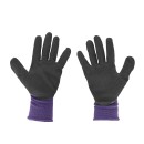 Rękawice ochronne powlekane r. 10 - fioletowe (12/240)
