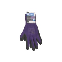 Rękawice ochronne powlekane r. 10 - fioletowe (12/240)