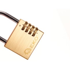 Kłódka mosiężna na szyfr 60mm (4 cyfry) (7/84)