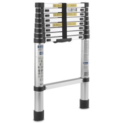 Drabina teleskopowa aluminiowa 2,6m 150kg (1)