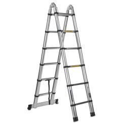 Drabina teleskopowa aluminiowa przegubowa 3,8m 150kg (1)
