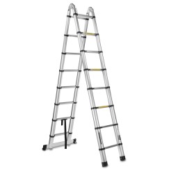 Drabina teleskopowa aluminiowa przegubowa 5m 150kg (1)