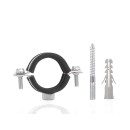 Obejma metalowa z gumą do rur 1" 32-36mm (200)