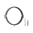 Obejma metalowa z gumą do rur 4" 107-112mm (50)