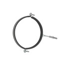 Obejma metalowa z gumą do rur 6" 159-166mm (50)