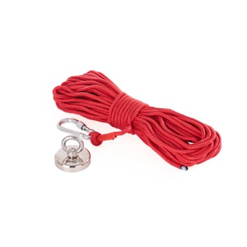 Magnes neodymowy 85kg - zestaw z liną 20m i rękawicami (16)