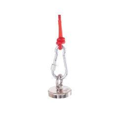 Magnes neodymowy 85kg - zestaw z liną 20m i rękawicami (16)