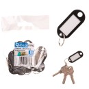 Zawieszki - identyfikatory do kluczy czarne 10el. (200)