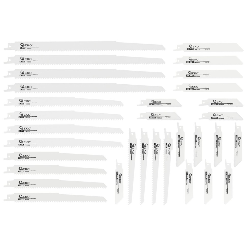 Zestaw brzeszczotów do piły szablastej 28szt. (40)