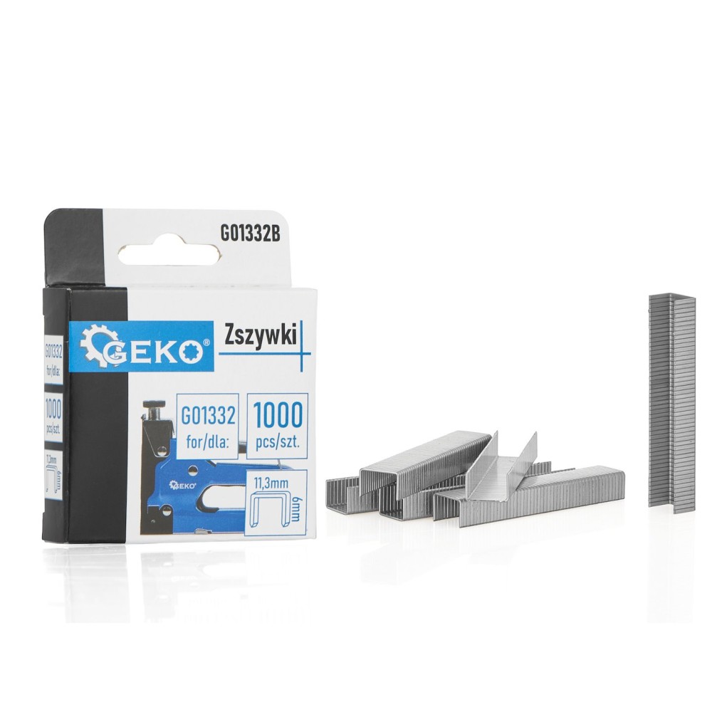 Zszywki Typ G 1.2x11.3mm 6mm 1000szt. (200)