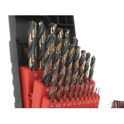 Zestaw wierteł do metalu HSS 1.0-13.0mm 25el. (5/10)