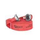 Wąż parciany czerwony /strażak/ 2" 30m ze złączkami (5)