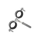 Obejma metalowa z gumą do rur podwójna 3/4" 26-30mm (200)