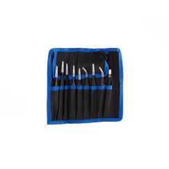 Zestaw pęset precyzyjnych metalowych 9szt (100)