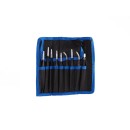 Zestaw pęset precyzyjnych metalowych 9szt (100)