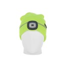 Czapka zimowa z odblaskiem akumulatorowa z lampką LED (żółta) (100)