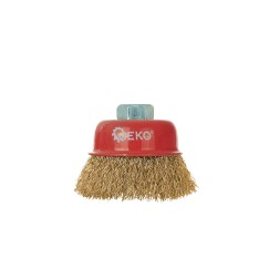 Szczotka druciana czołowa mosiężna 65mm M14 (100)