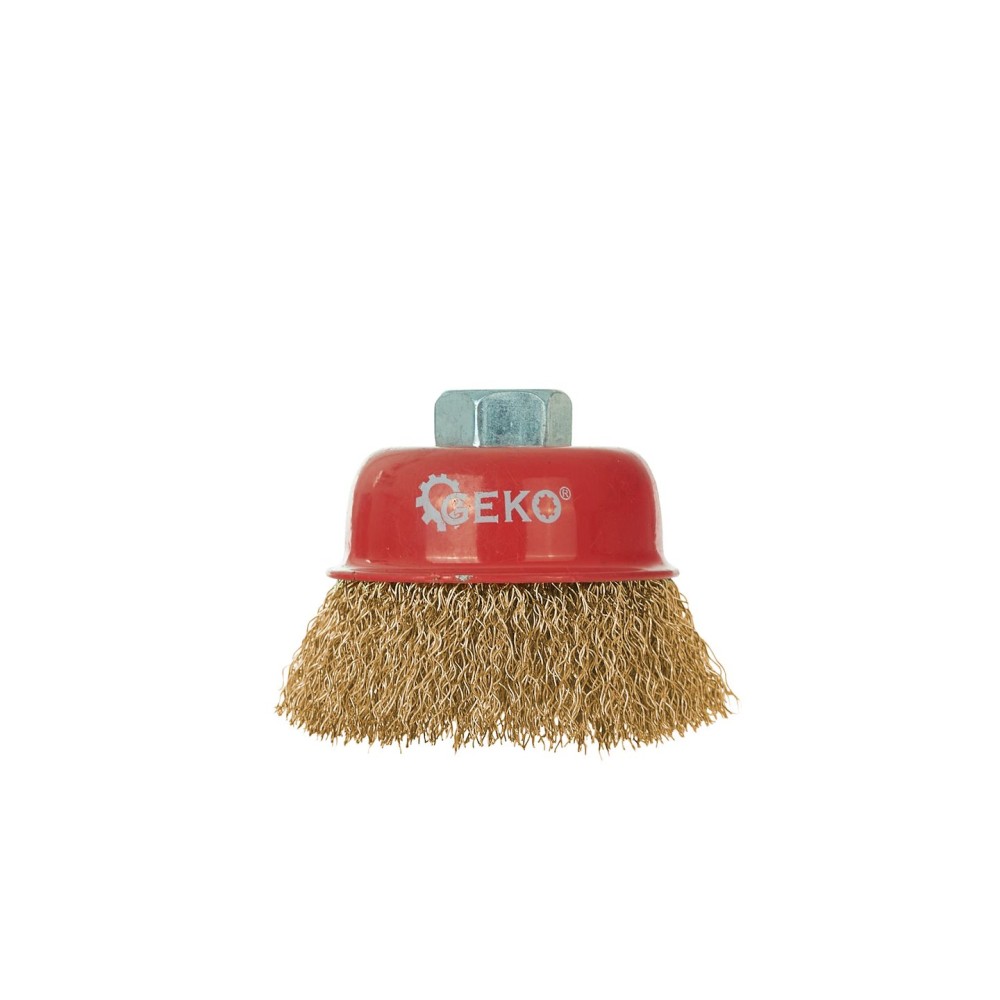 Szczotka druciana czołowa mosiężna 65mm M14 (100)