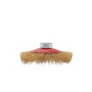 Szczotka druciana obrot.boczna 100mm mosiądz M14 (100)