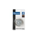 Szczotka druciana czołowa,mosiężna 60mm z trzpieniem (100)