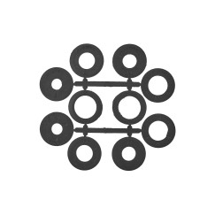 Szczotka druciana 150x32mm + kpl. Redukcji (50)