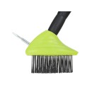 Szczotka druciana ze skrobakiem do kostki brukowej,plast. trzonek (10)