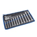Kpl. kluczy płasko-oczkowych z grzechotką łamanych 12 el. 8-19mm (8)