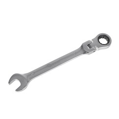 Kpl. kluczy płasko-oczkowych z grzechotką łamanych 12 el. 8-19mm (8)