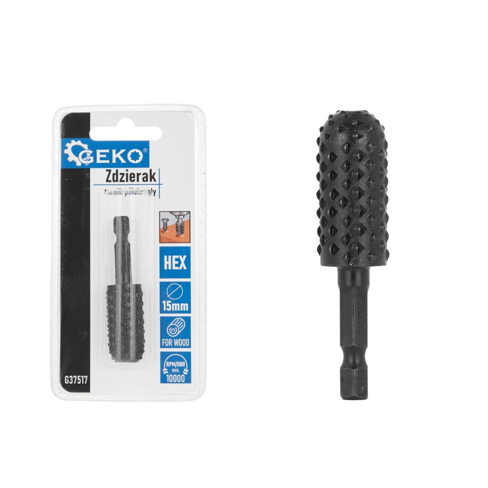 Zdzierak - tarnik półokrągły do drewna 15mm HEX (50/250)