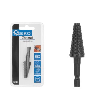 Zdzierak - tarnik stożkowy do drewna 15mm HEX (50/250)