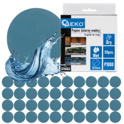 Papier ścierny wodny - krążek na rzep 125mm P1000 (50/1000)