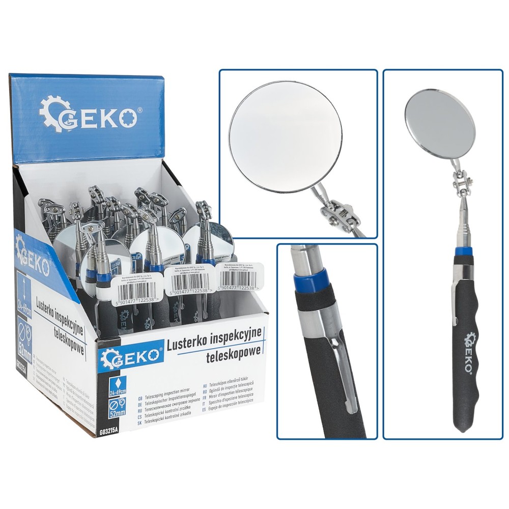Lusterko inspekcyjne teleskopowe 24-69cm - kartonik wystawowy (12/48)