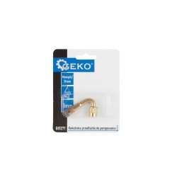 Końcówka przedłużka do pompowania - mosiężna kątowa 45° 8mm (25/250)