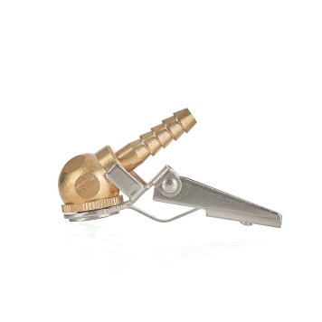 Końcówka do pompowania kół - mosiężna na zatrzask 8mm (25/250)