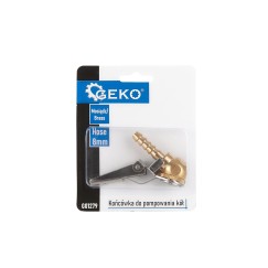 Końcówka do pompowania kół - mosiężna na zatrzask 8mm (25/250)